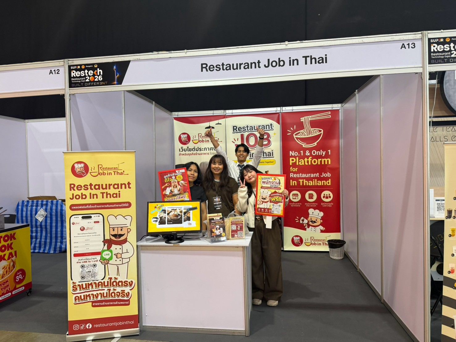 タイの飲食店舗DX最前線「Restech 2026」にRestaurant Job In Thaiが参加しました 