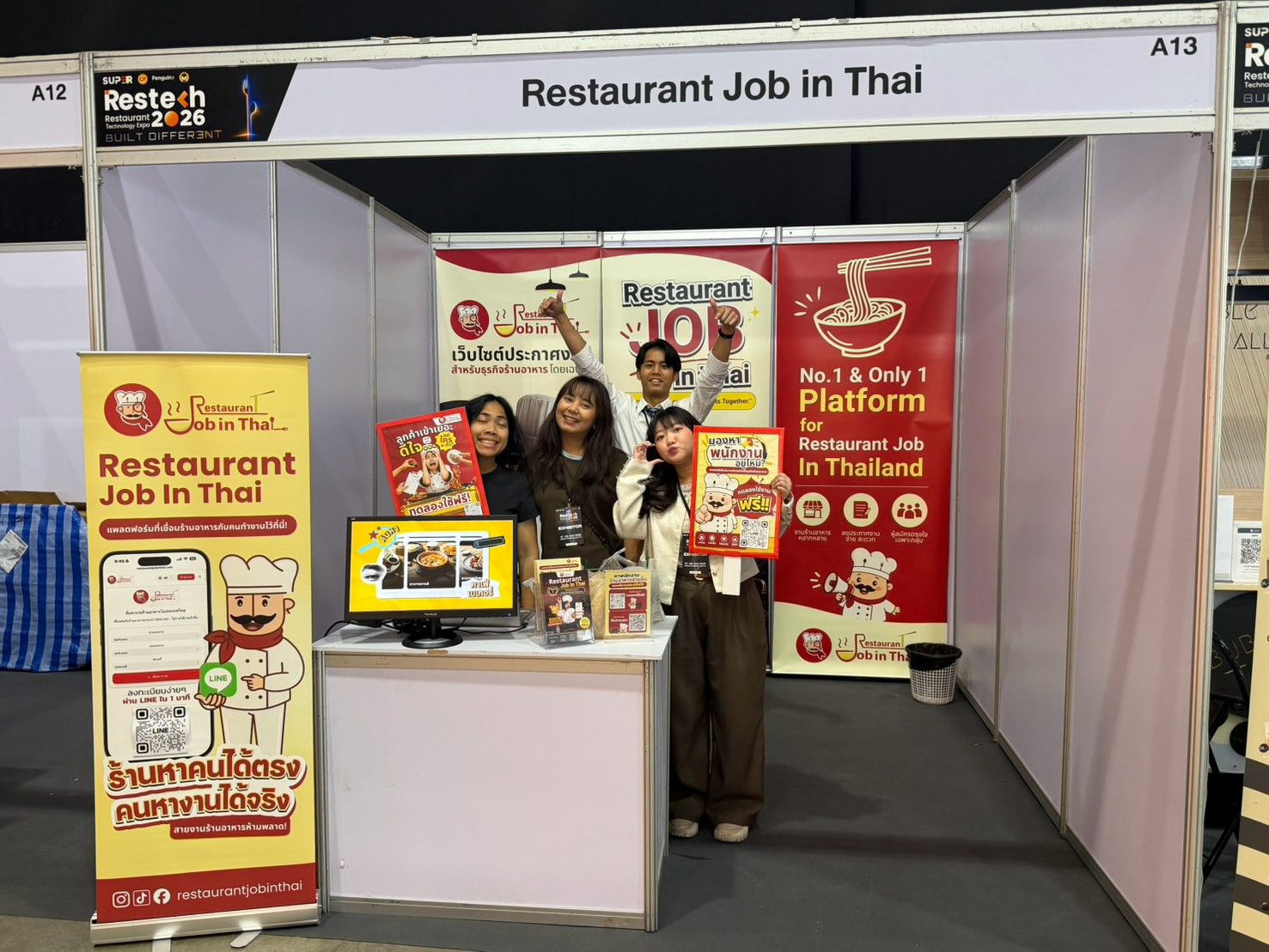 タイの飲食店舗DX最前線「Restech 2026」にRestaurant Job In Thaiが参加しました 